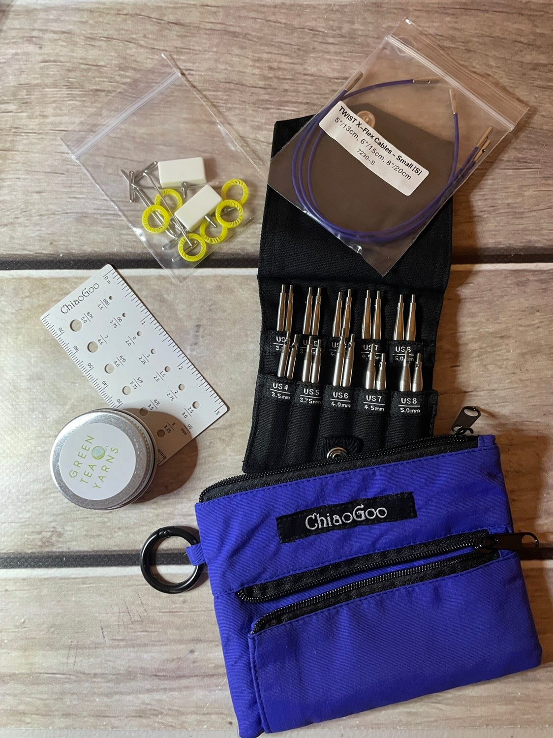 ChiaoGoo TWIST Shorties Needle set - 2 and 3..." tips -  Full Set