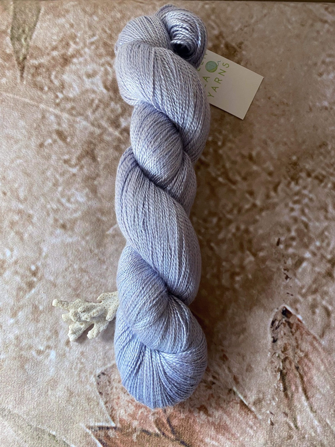 Hyacinth on Ginseng - 3 ply pure silk yarn