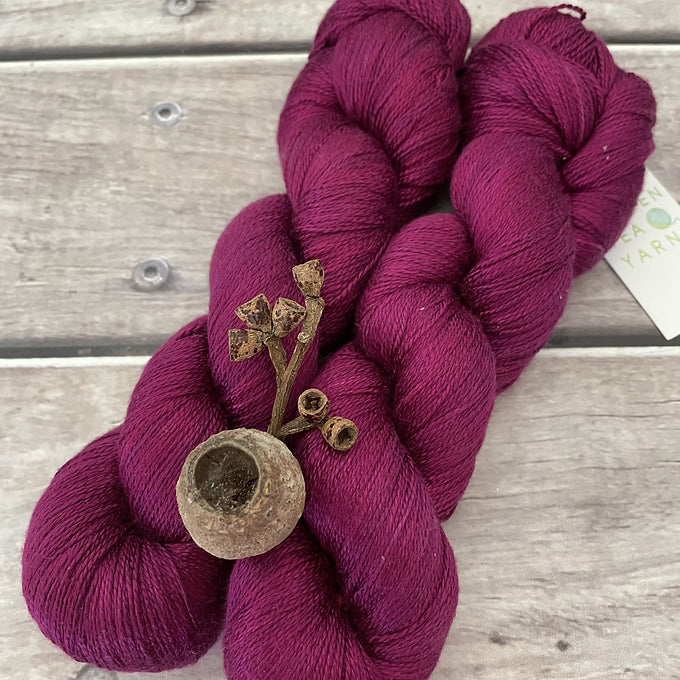 Wild Orchid - 3 ply pure silk yarn - Ginseng hl