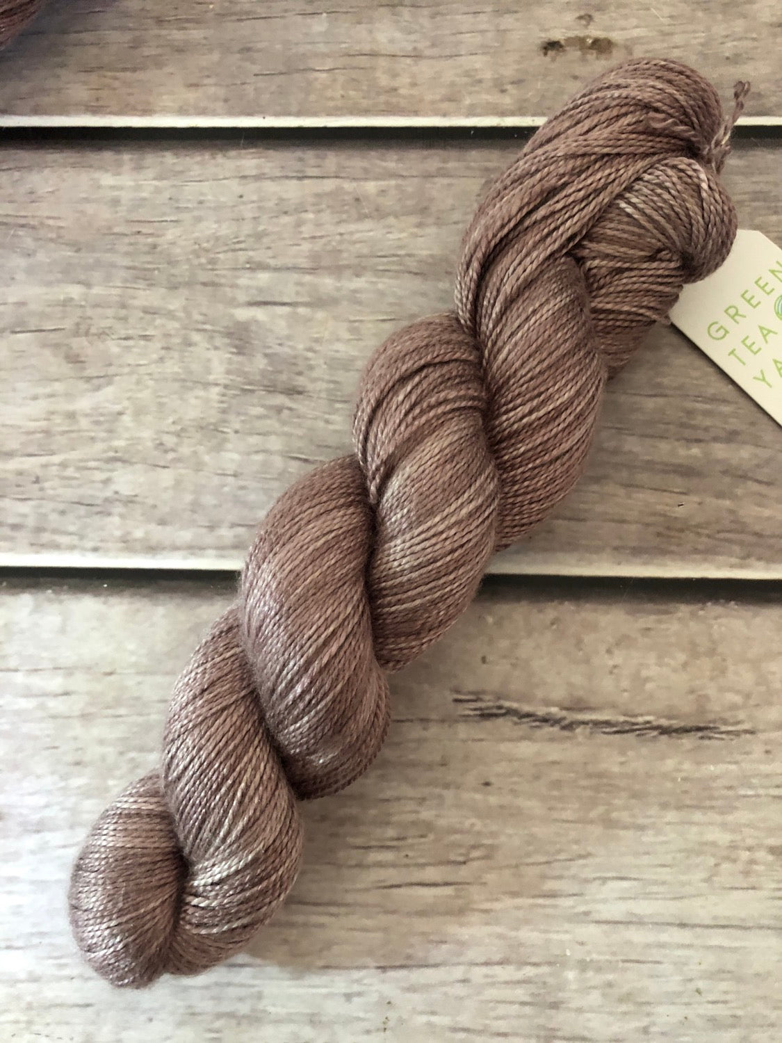 Dawn's Light - 3 ply in Mulberry silk - Ginseng hl