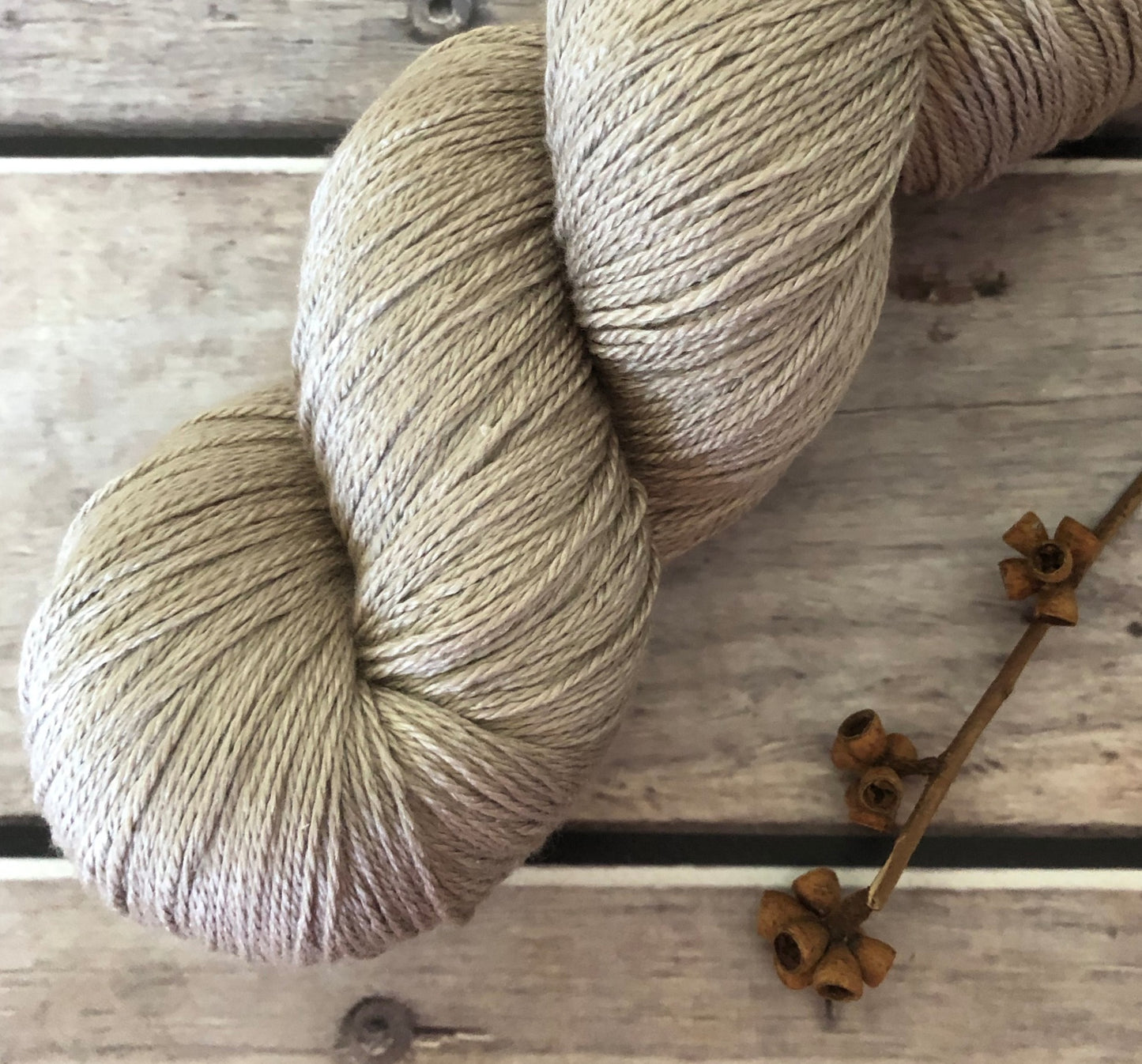 Wild Oats - 4 ply silk and merino - White Cloud