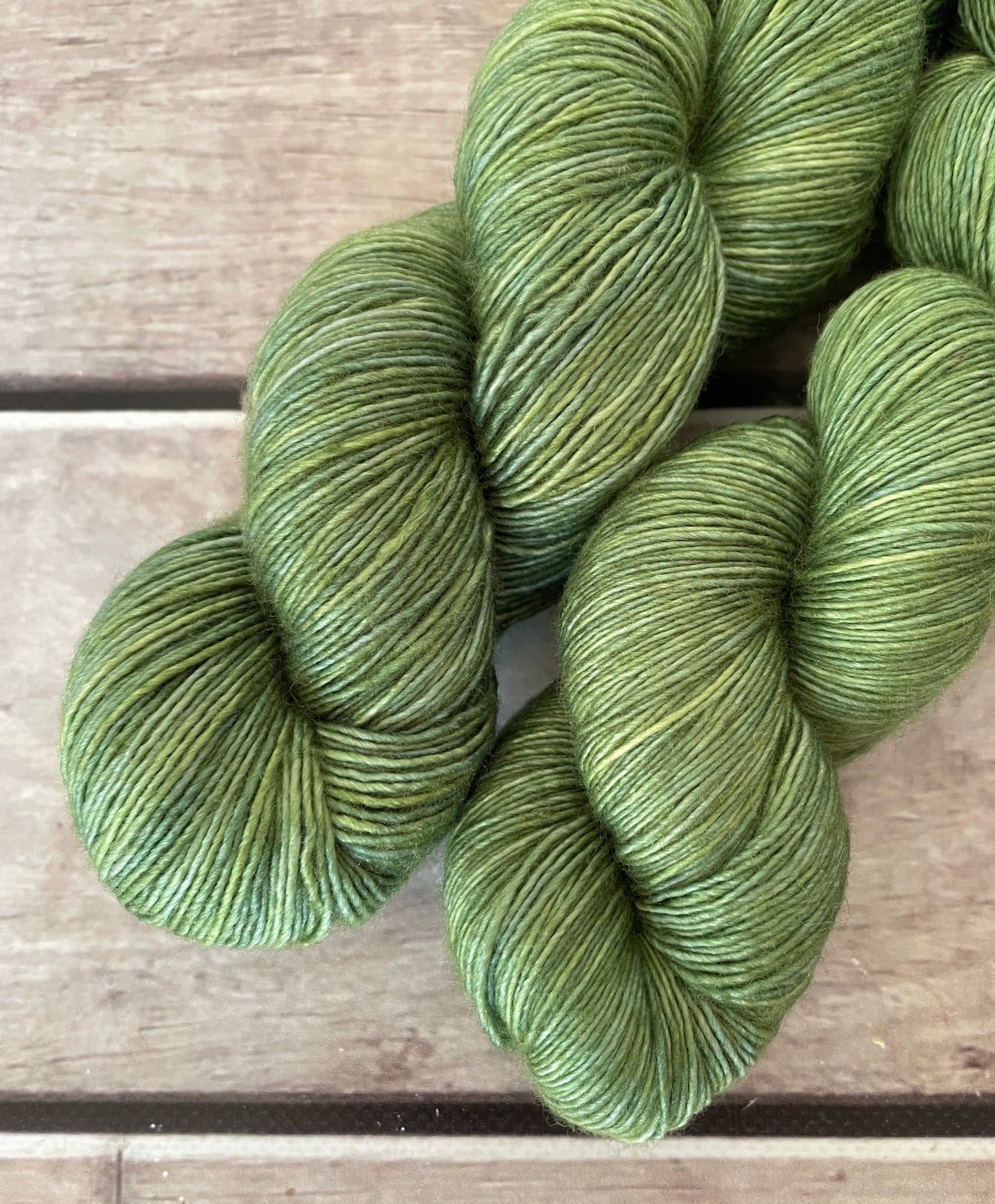 Matcha Green on Merino and Silk 4 ply single - Osmanthus