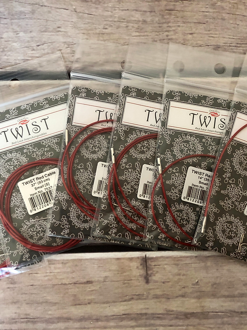 ChiaoGoo TWIST Red Lace Cables - small