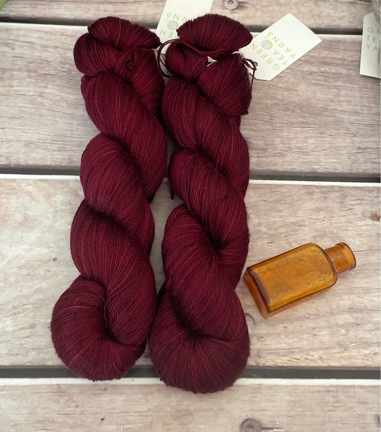Black Cherry - 2 ply in Mulberry silk - Pekoe (l)