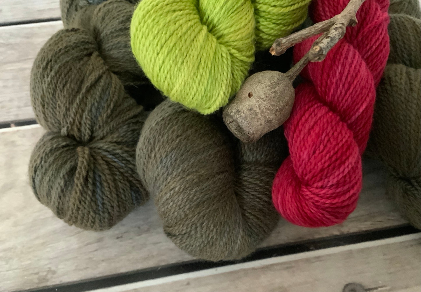 Berries and Ashes set - 4 ply Aussie Merino - Billy 4
