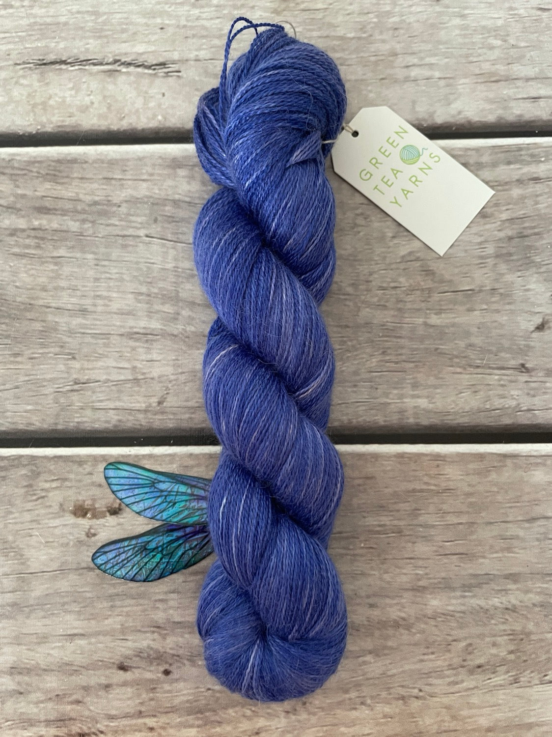 Blue Boy ooak - 2 Ply in silk and alpaca - Echinacea