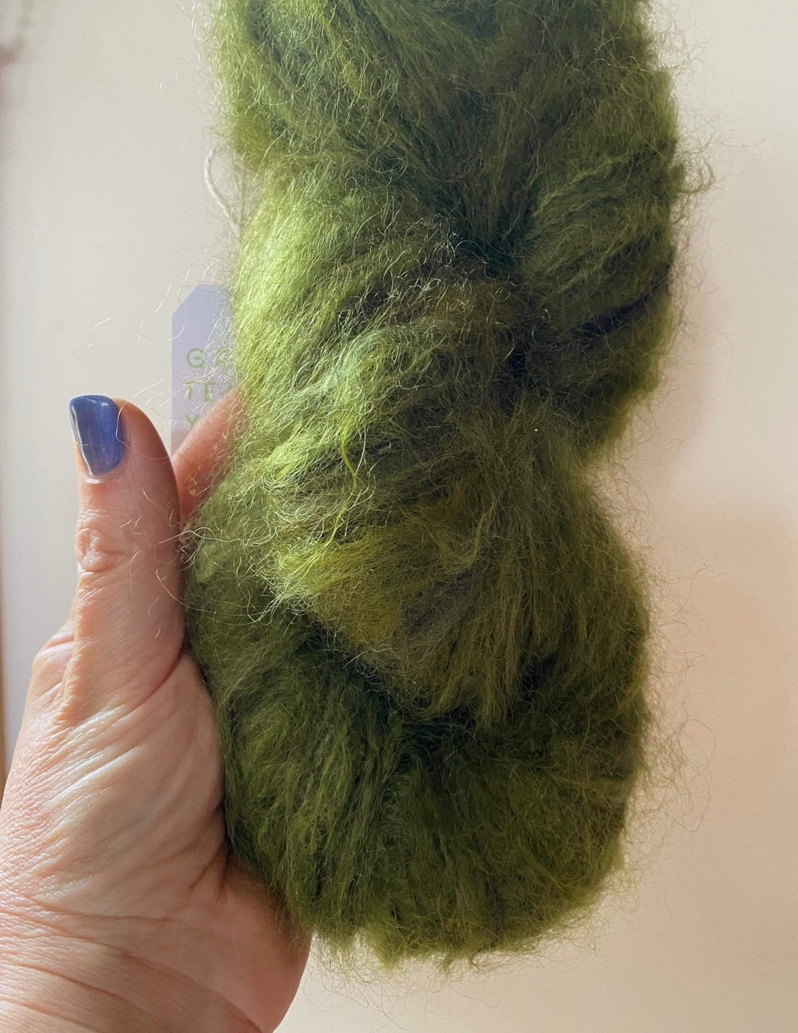 Banksia on Sage - Mohair and merino - 8 ply