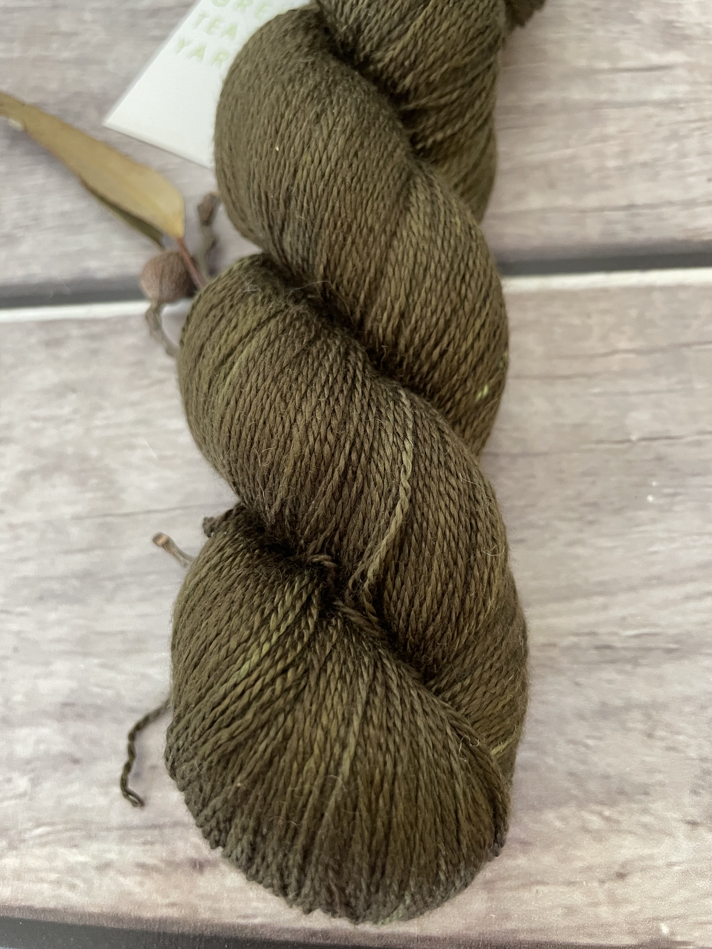 Banksia Dark - 3 ply mulberry silk yarn - Ginseng hl