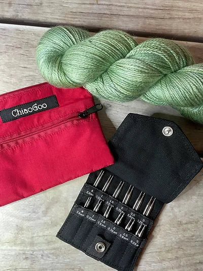 ChiaoGoo TWIST Shorties Needle set - 2" and 3" tips - Mini sized  Set