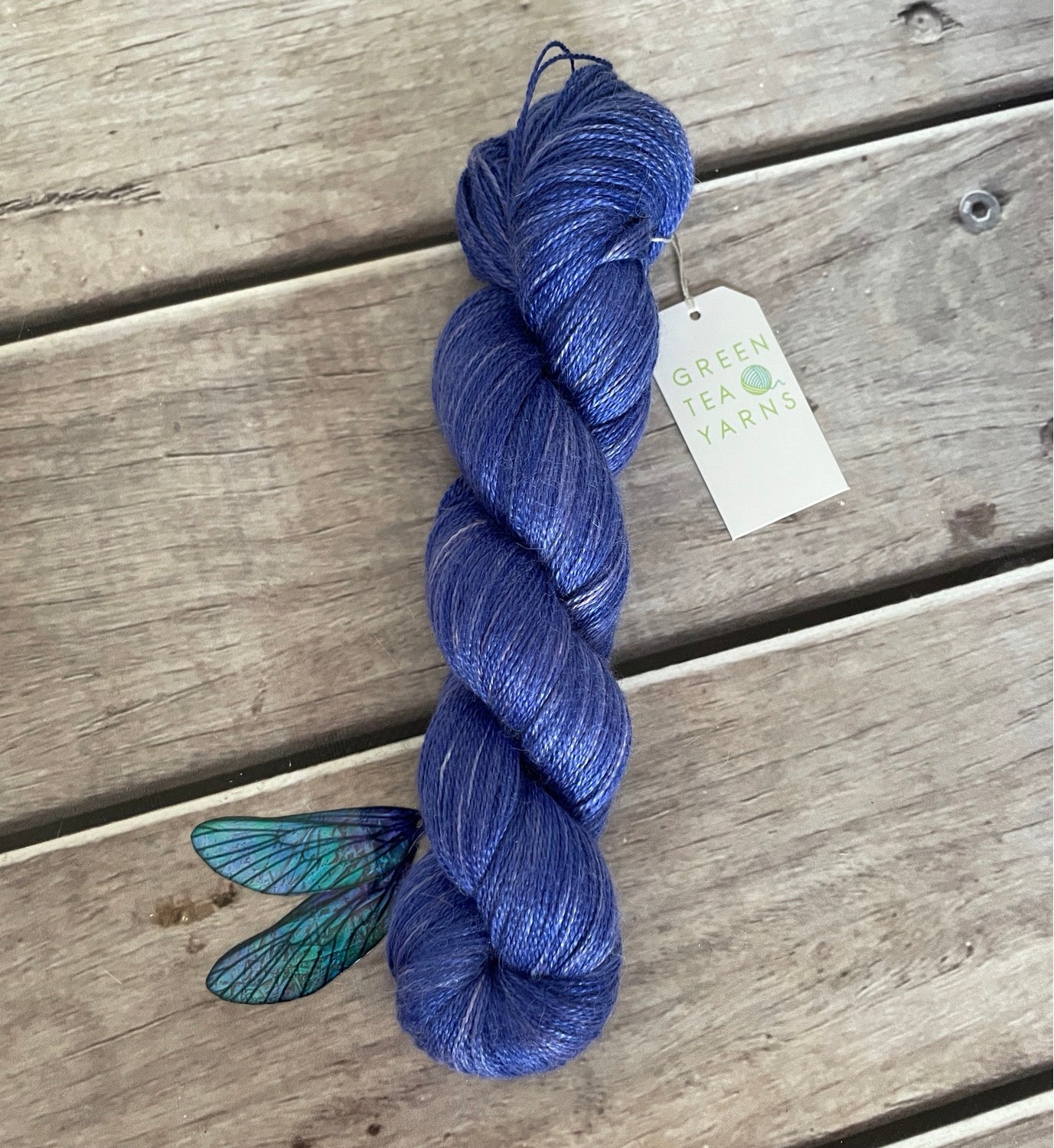 Blue Boy ooak - 2 Ply in silk and alpaca - Echinacea