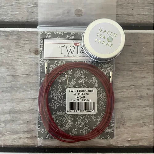 ChiaoGoo TWIST Red Lace Cables - Large