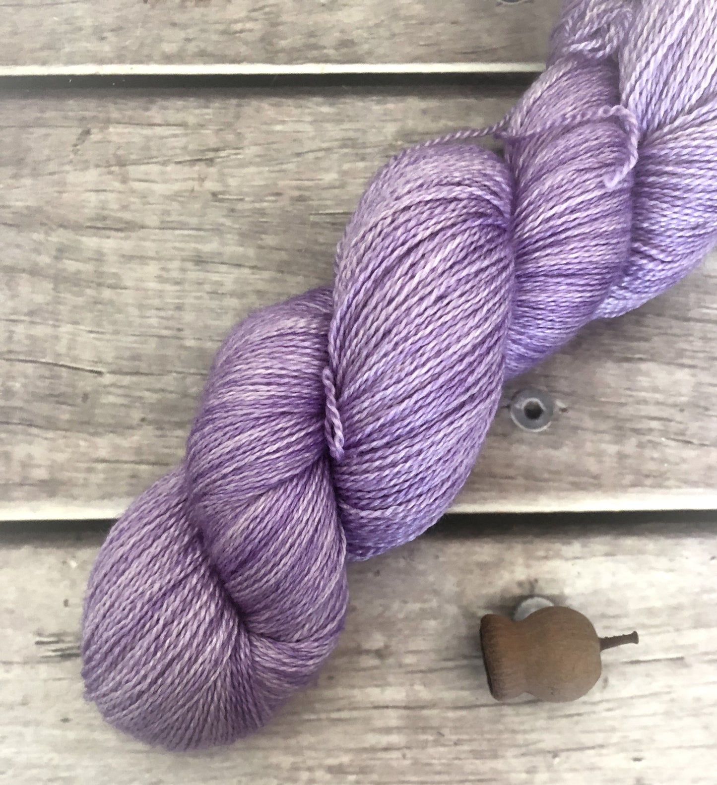 Summer Lilac - 3 ply in Mulberry silk and BFL