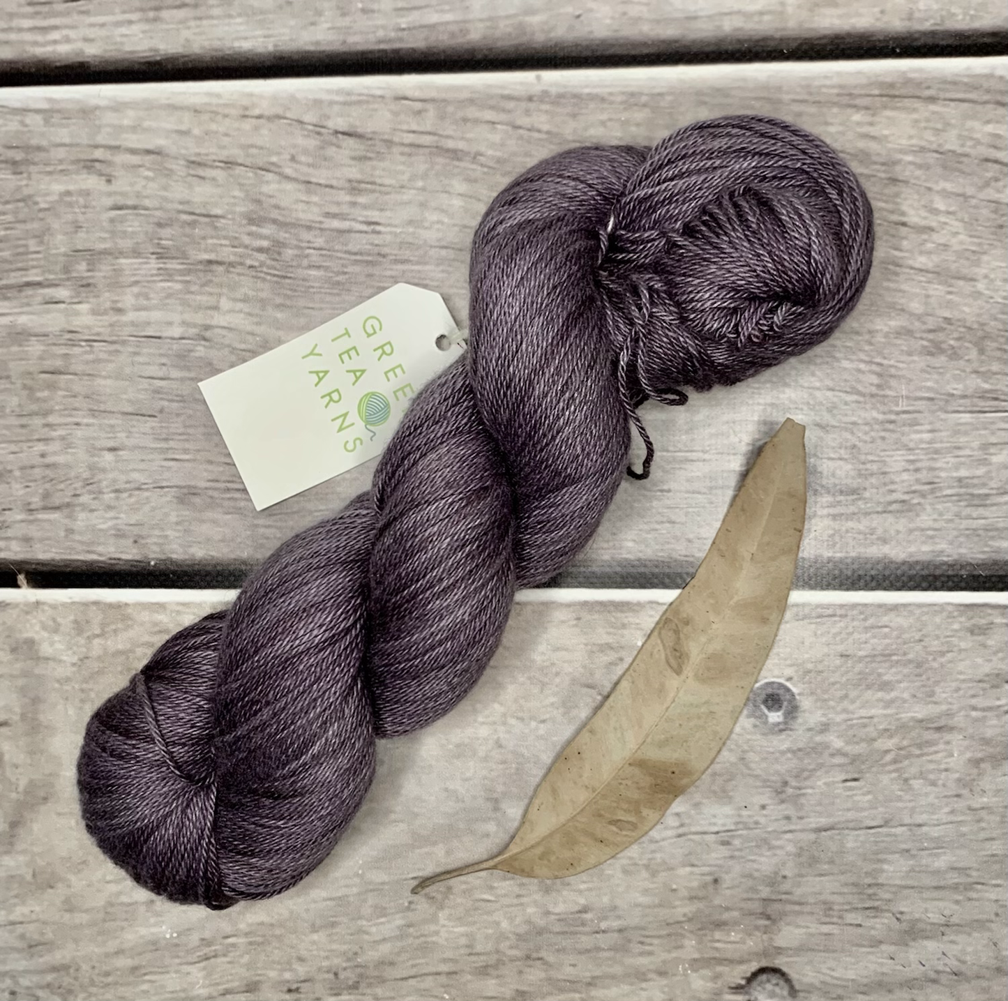 Grape on Camelia - silk and cotton 4 ply