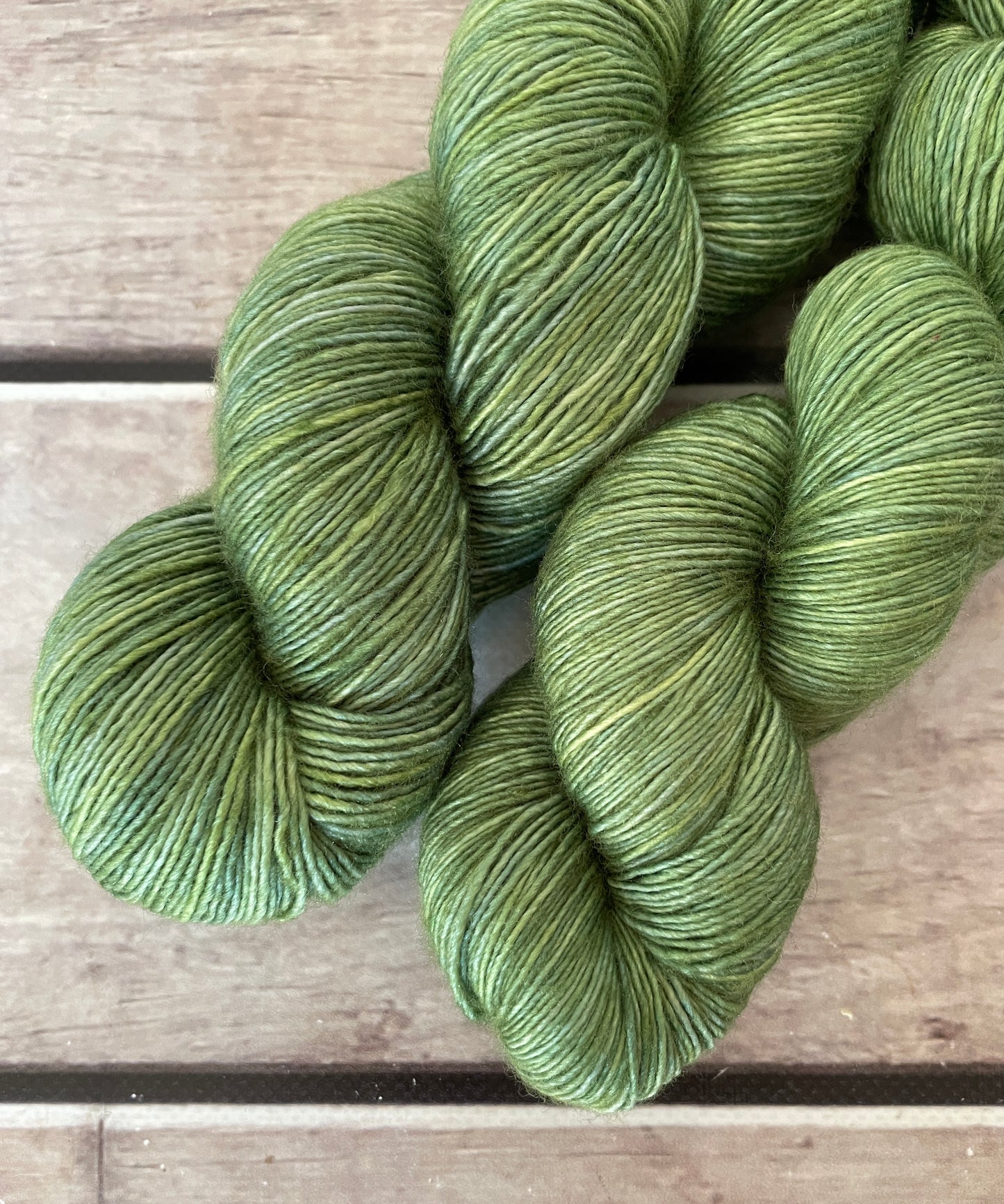 Matcha Green on Merino and Silk 4 ply single - Osmanthus