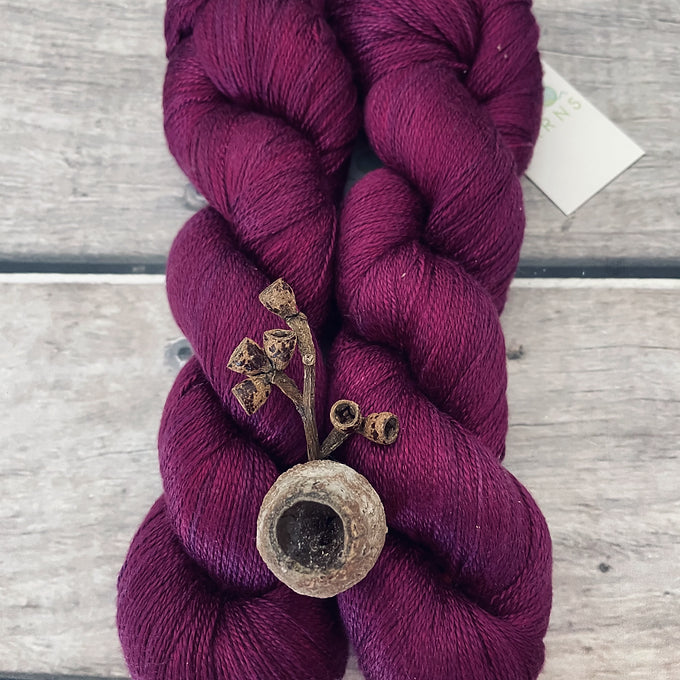 Wild Orchid - 3 ply pure silk yarn - Ginseng hl