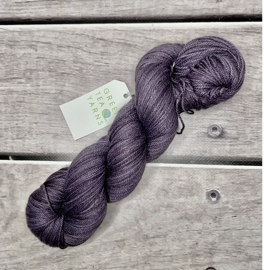 Grape on Camelia - silk and cotton 4 ply