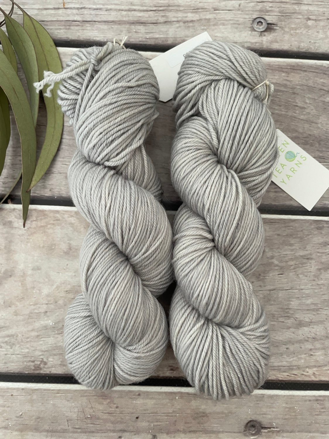 Silver Cloud - on 8 ply merino and nylon sock yarn