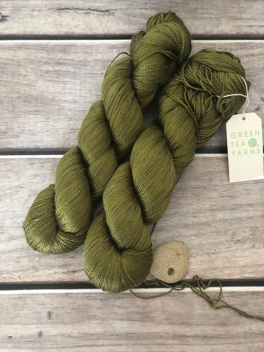 Banksia Light on Ginseng - 3 ply pure silk yarn