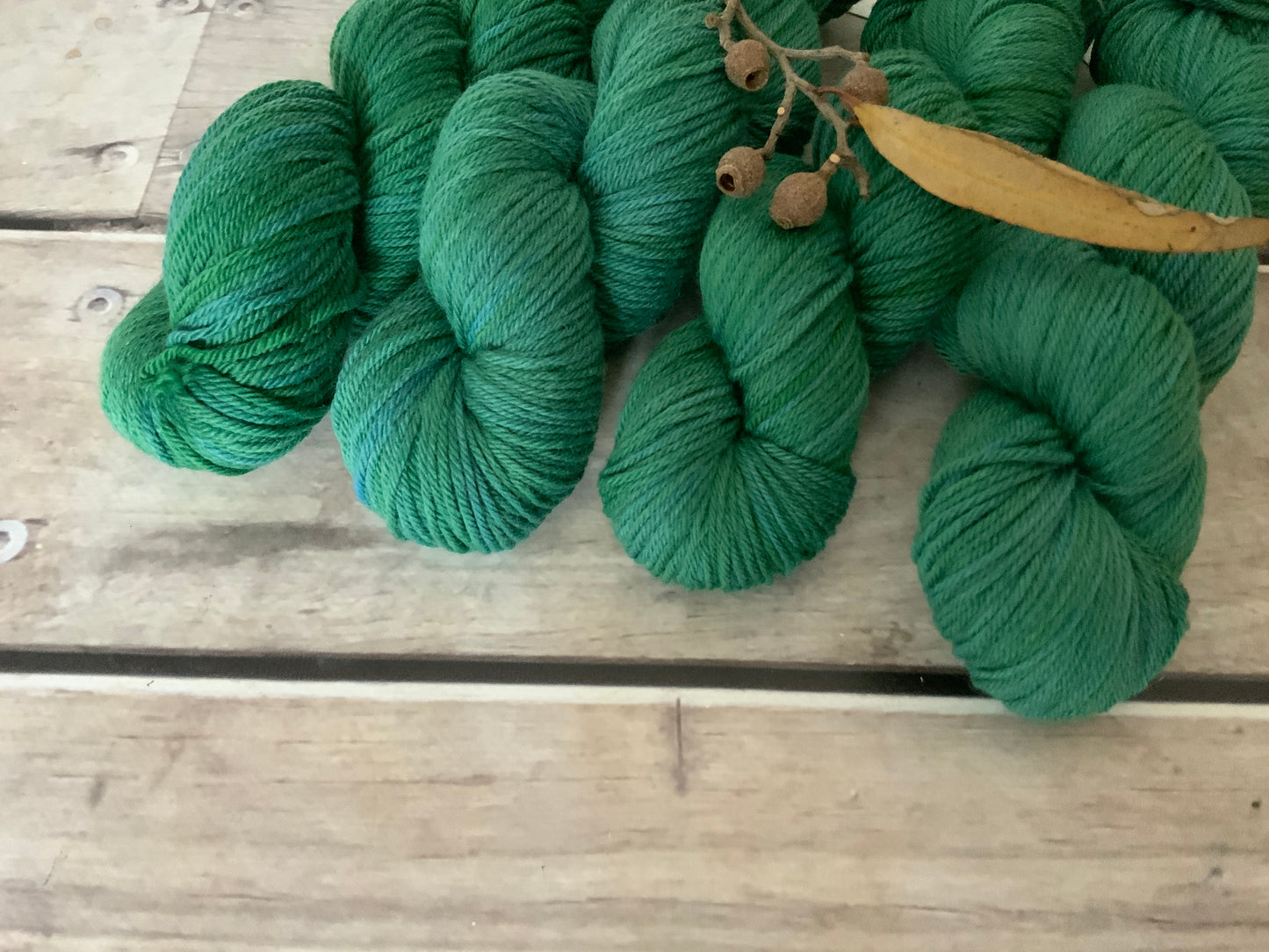Jade River ooak - 8 ply merino and nylon sock yarn - Mangosteen 8