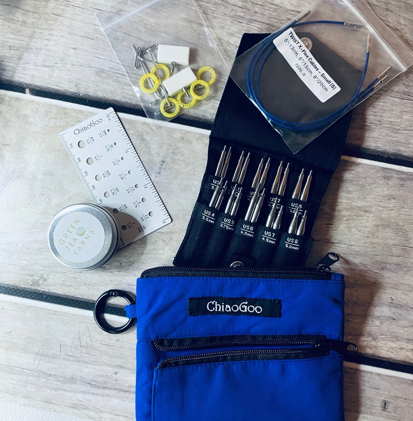 ChiaoGoo TWIST Shorties Needle set - 2 and 3..." tips -  Full Set