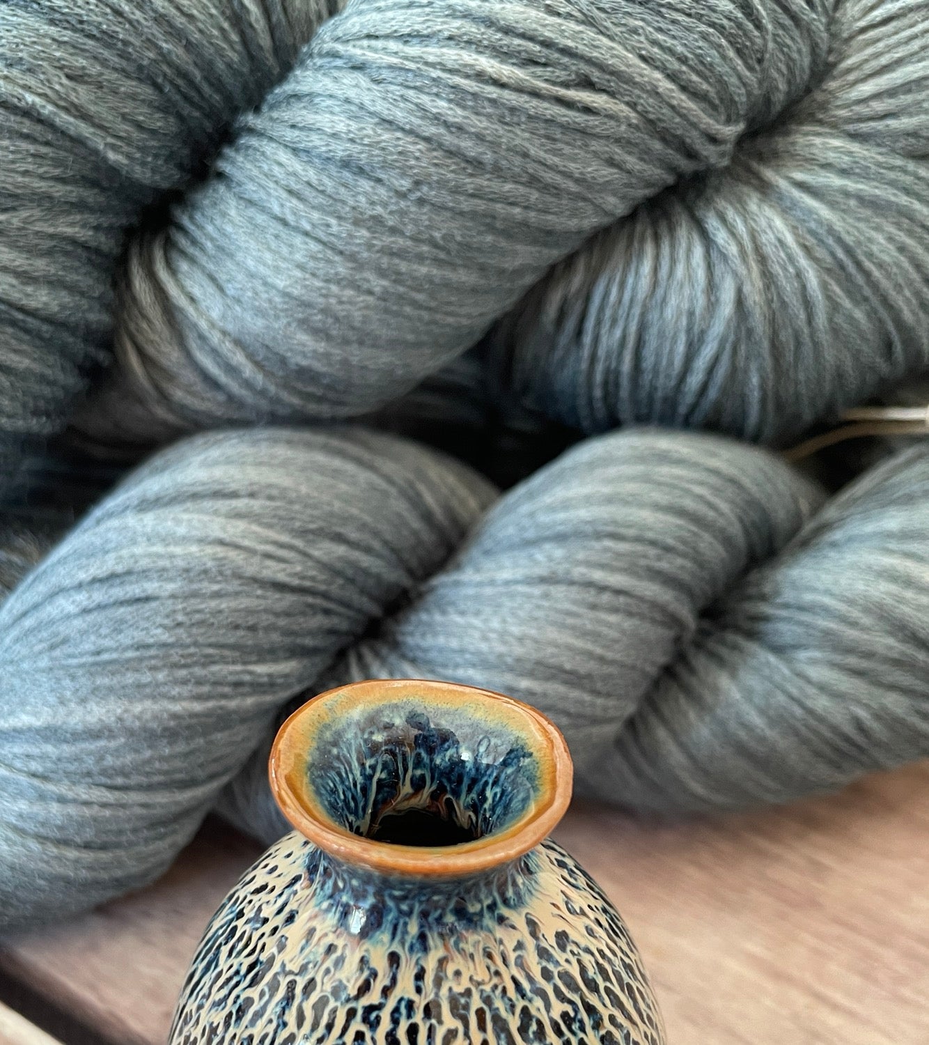 Ashworth ooak on Yecha - Tussah silk chainette yarn - 4 ply - OB