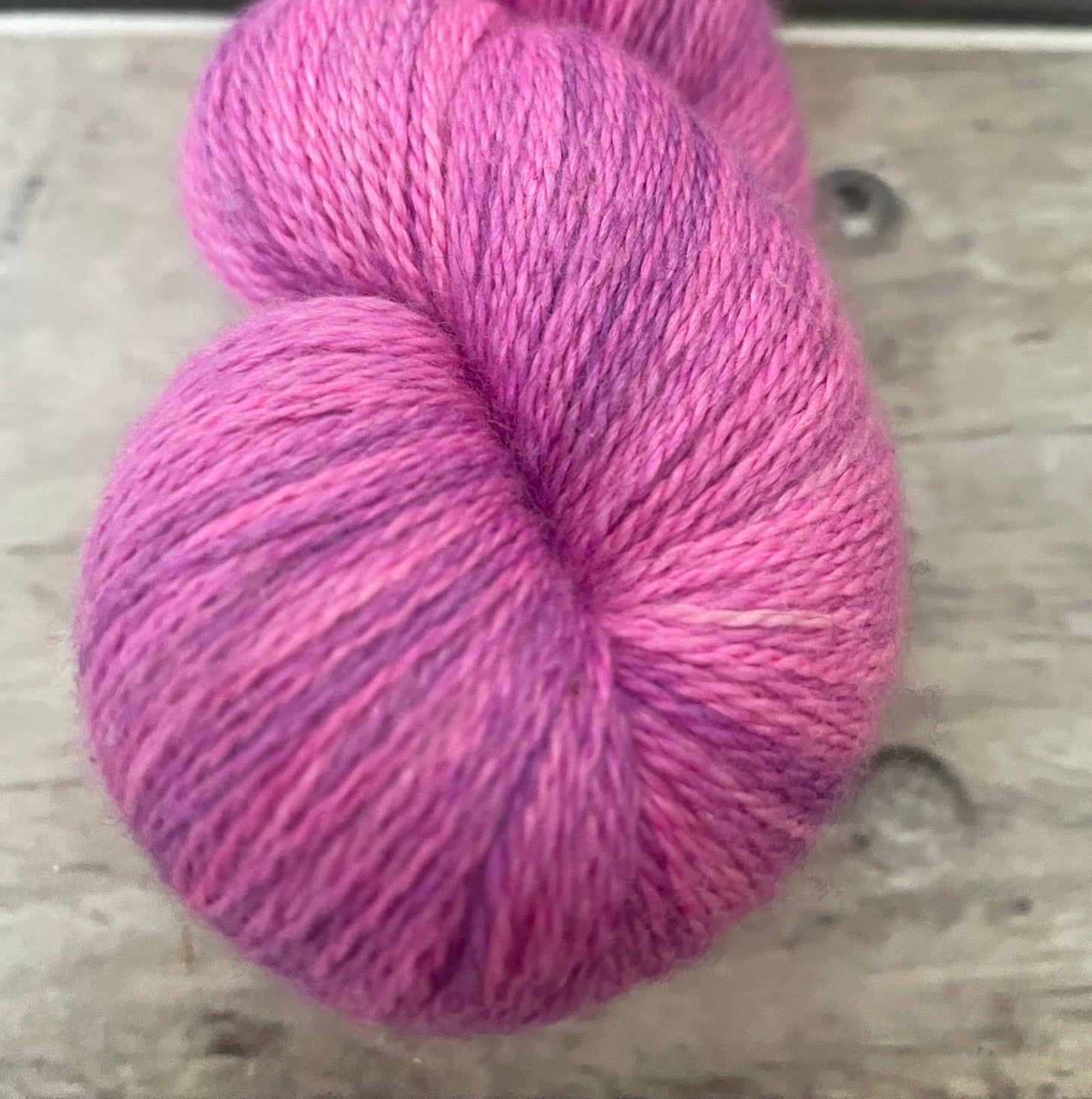 Pink Fairy - 2 ply Silk and Merino - Sencha
