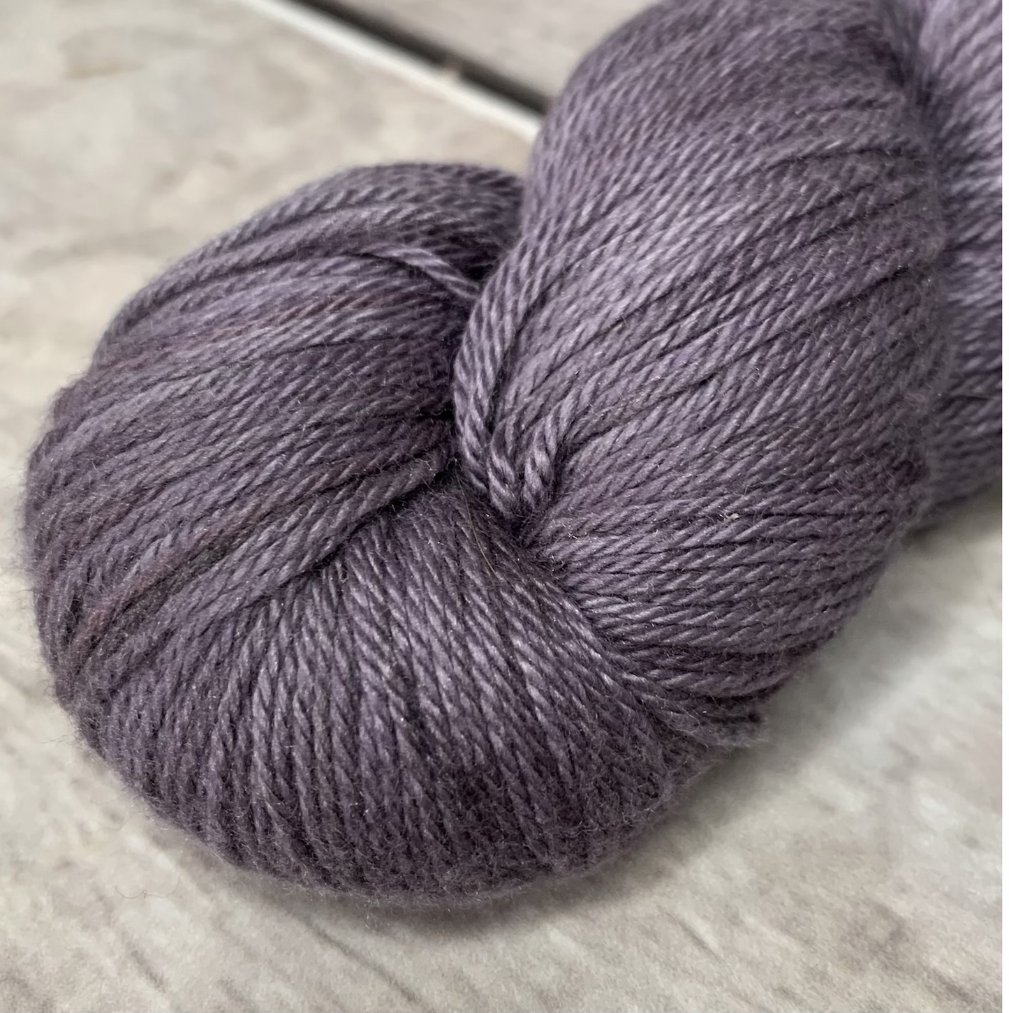 Grape on Camelia - silk and cotton 4 ply