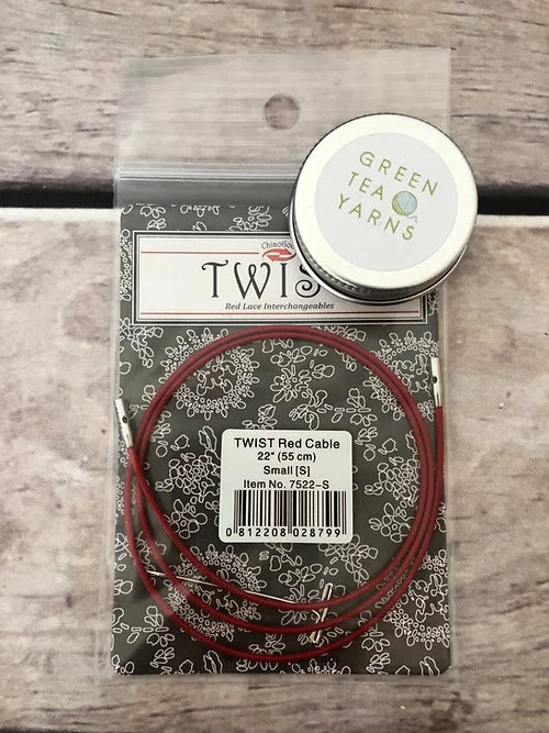 ChiaoGoo TWIST Red Lace Cables - small