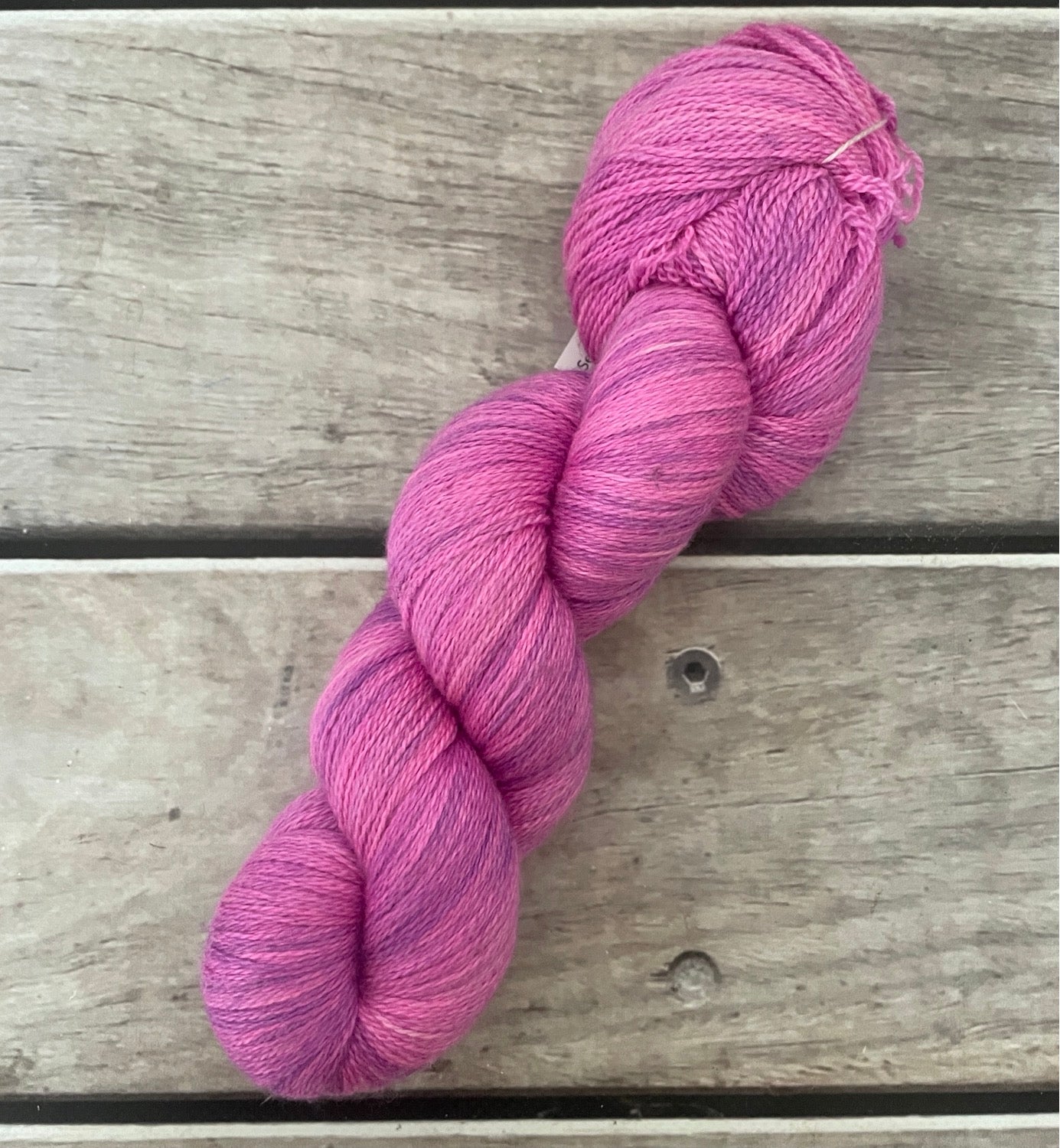 Pink Fairy - 2 ply Silk and Merino - Sencha