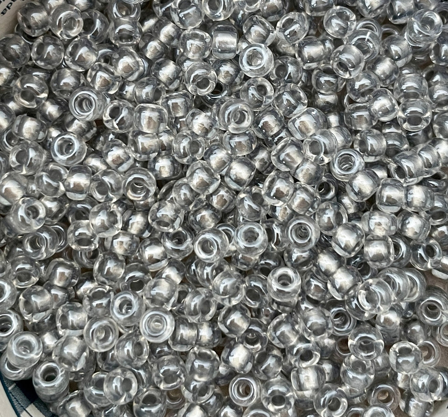 Miyuki 6 - Pewter lined Crystal