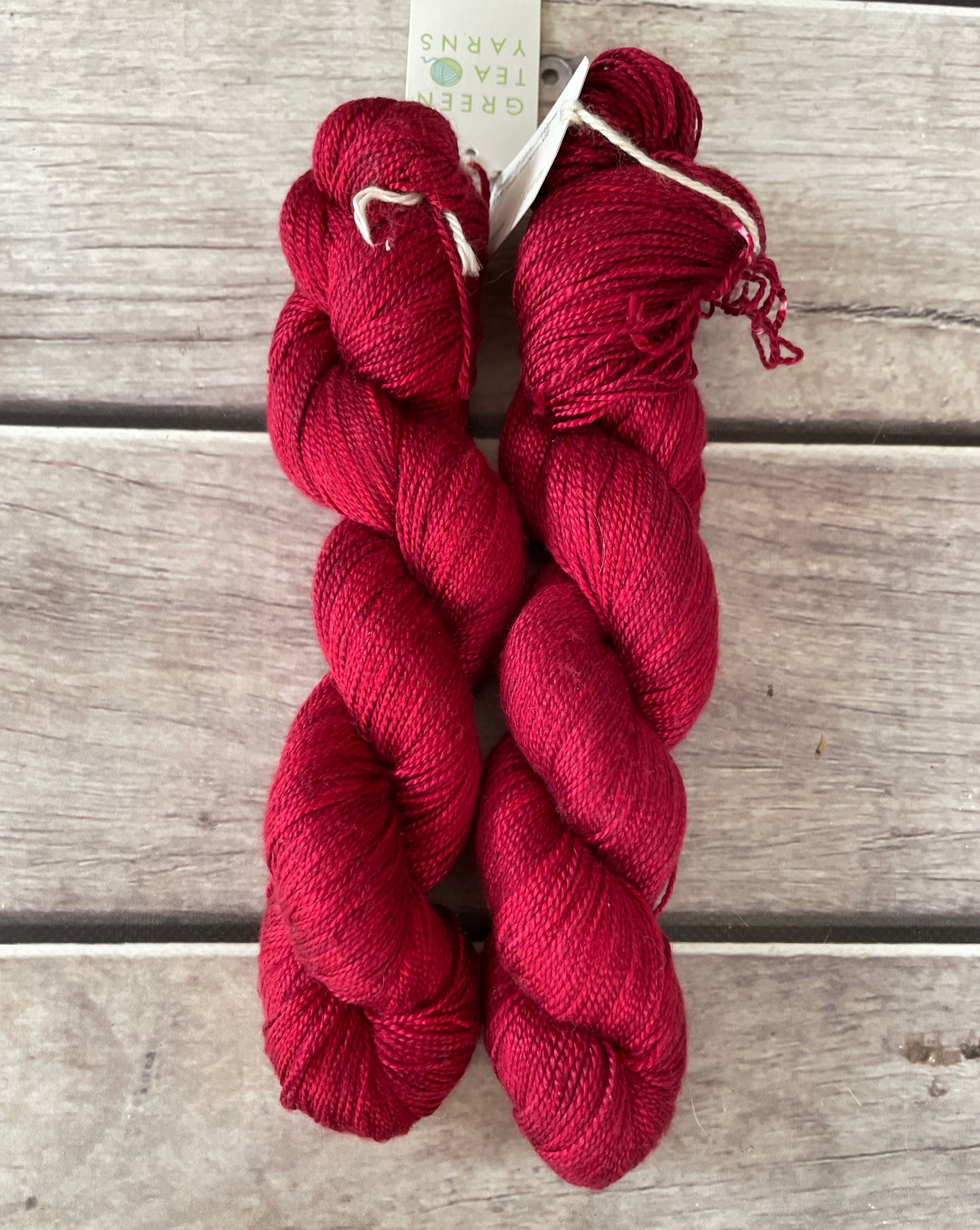 Dark Lacquer red - 4 ply in Mulberry silk - Ginseng f