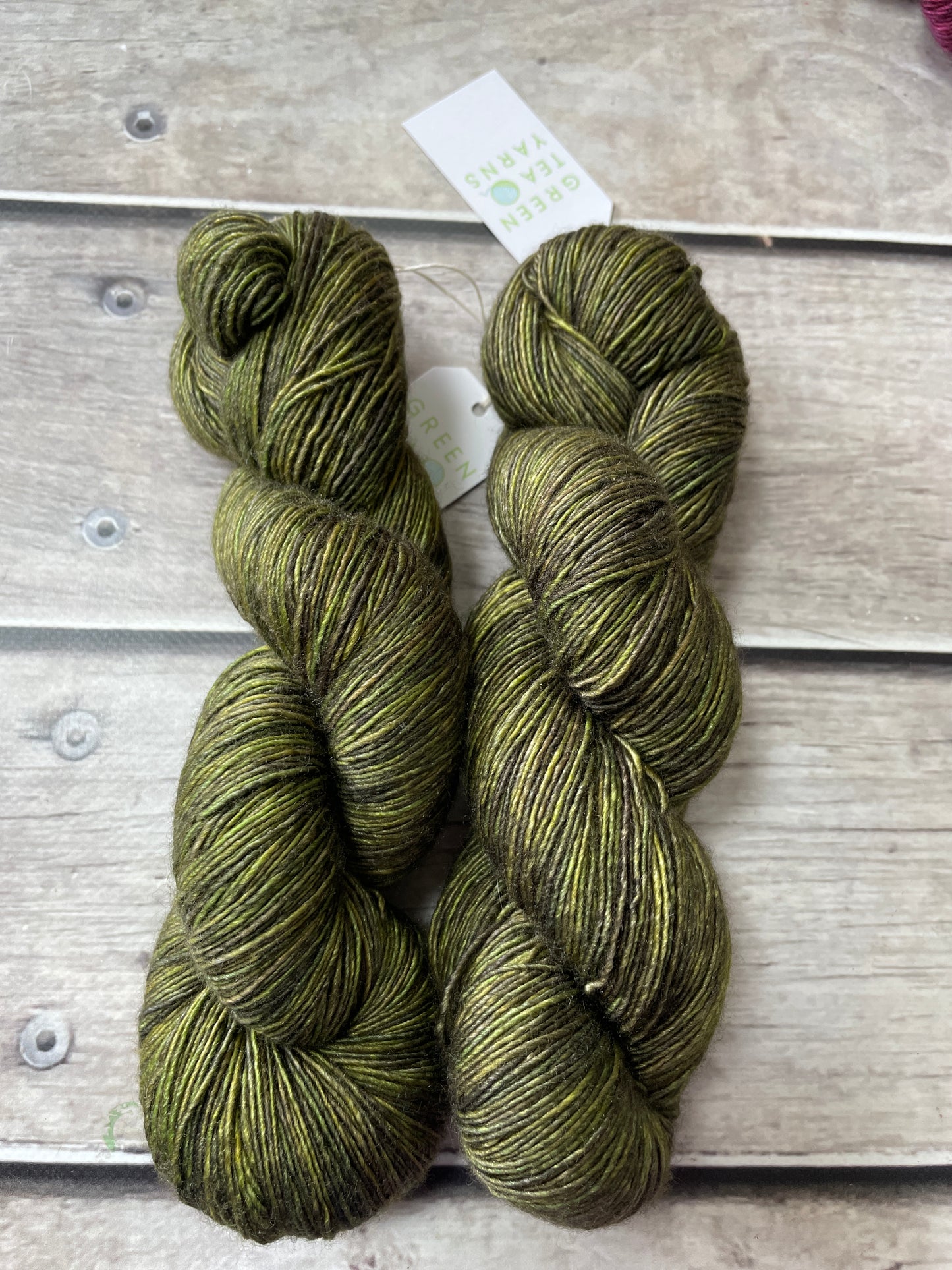 Banksia -  on Merino and Silk 4 ply single yarn - Osmanthus