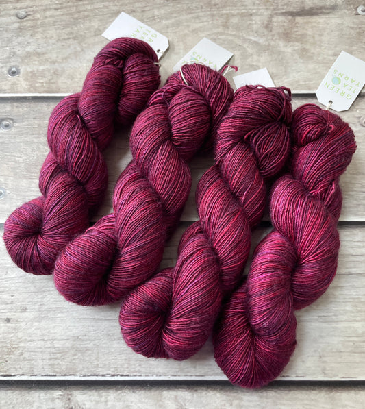Be Mine - Merino and silk 4 ply single -Osmanthus